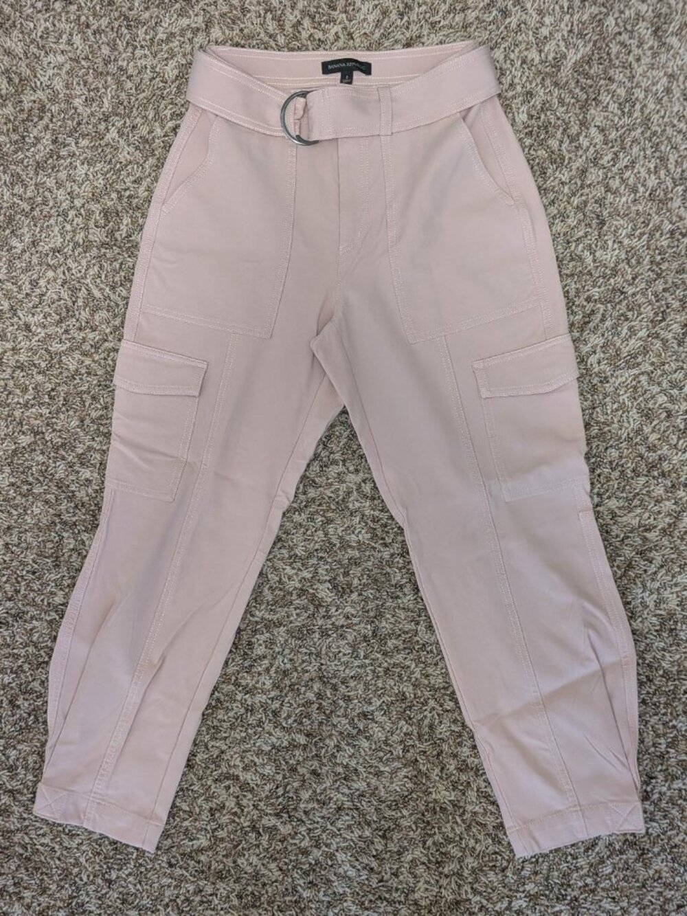 Banana Republic Slim Refined Stretch Cargo Pant in Blush Pink